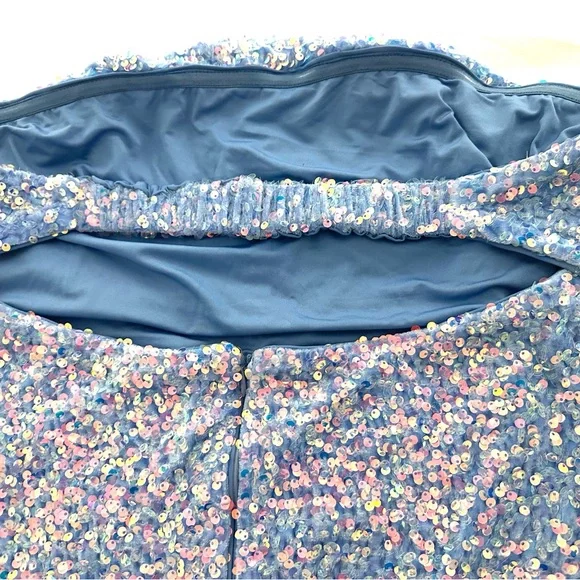 Princess Polly Blue Sequin Mini Dress - Picture 9 of 16